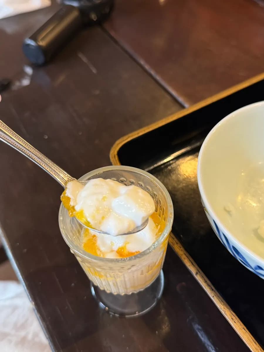 Dessert included with the set meal at Kappa Shokudo