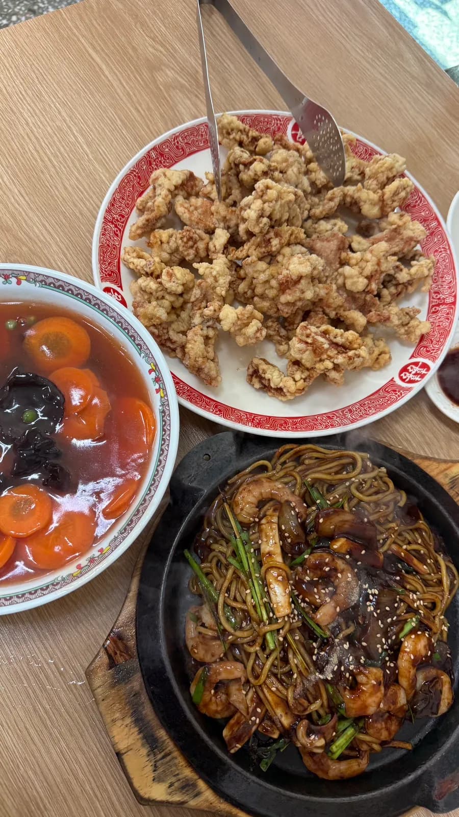 Sunshimwon side dishes including pickled radish onion chunjang and gat-kimchi