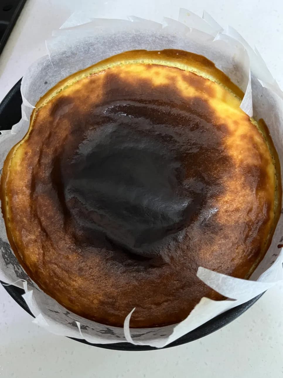 تجربة Jingni الأولى في صنع Homemade Basque Cheesecake