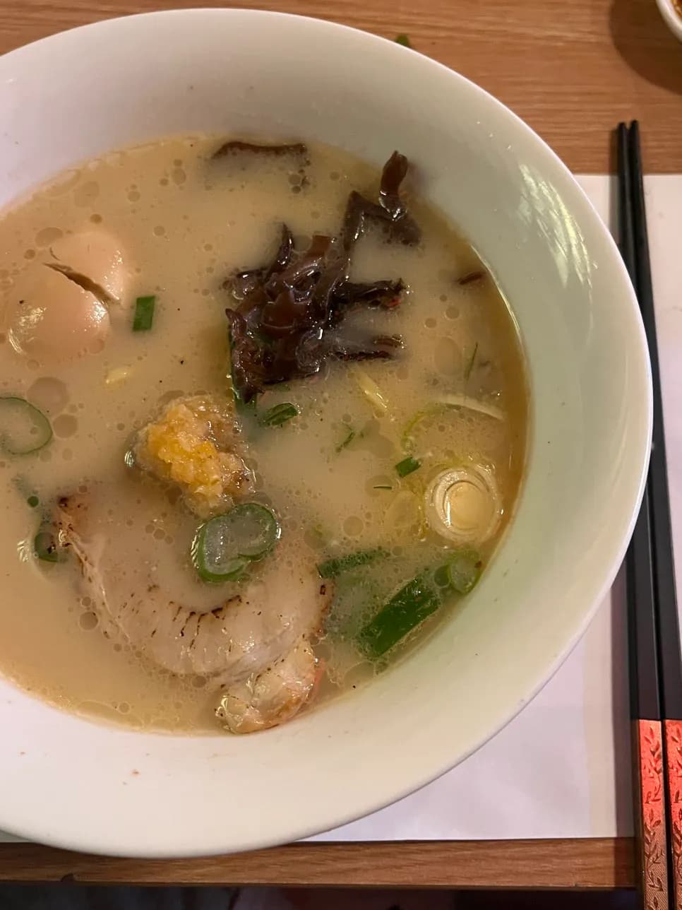 Ramen served as the final Banshaku omakase course