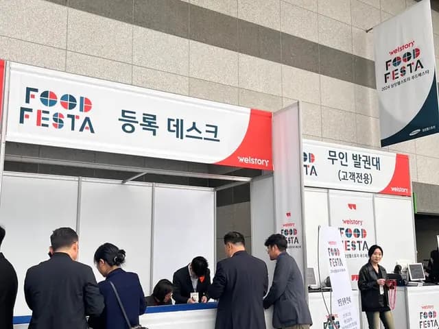 2024 Samsung Welstory Food Festa tham du 4/3 parking Exhibition Hall 2 loi moi review event