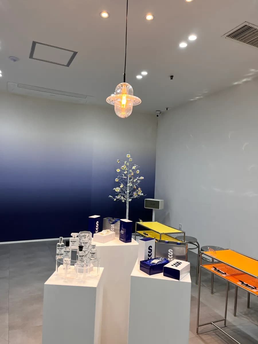 Perfume bottles and packaging choices at Some Scent in Ansan