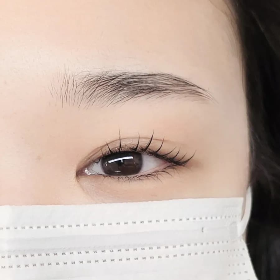 Geumjeong Wizlash: black tinting perm और under-lash extension 1-week review