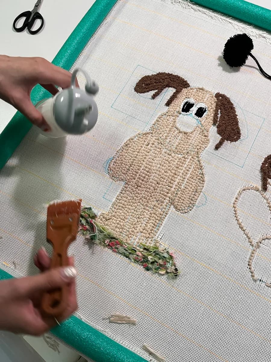 ورشة TuftTuft في Indeogwon وتجربة صنع سجادة Gromit