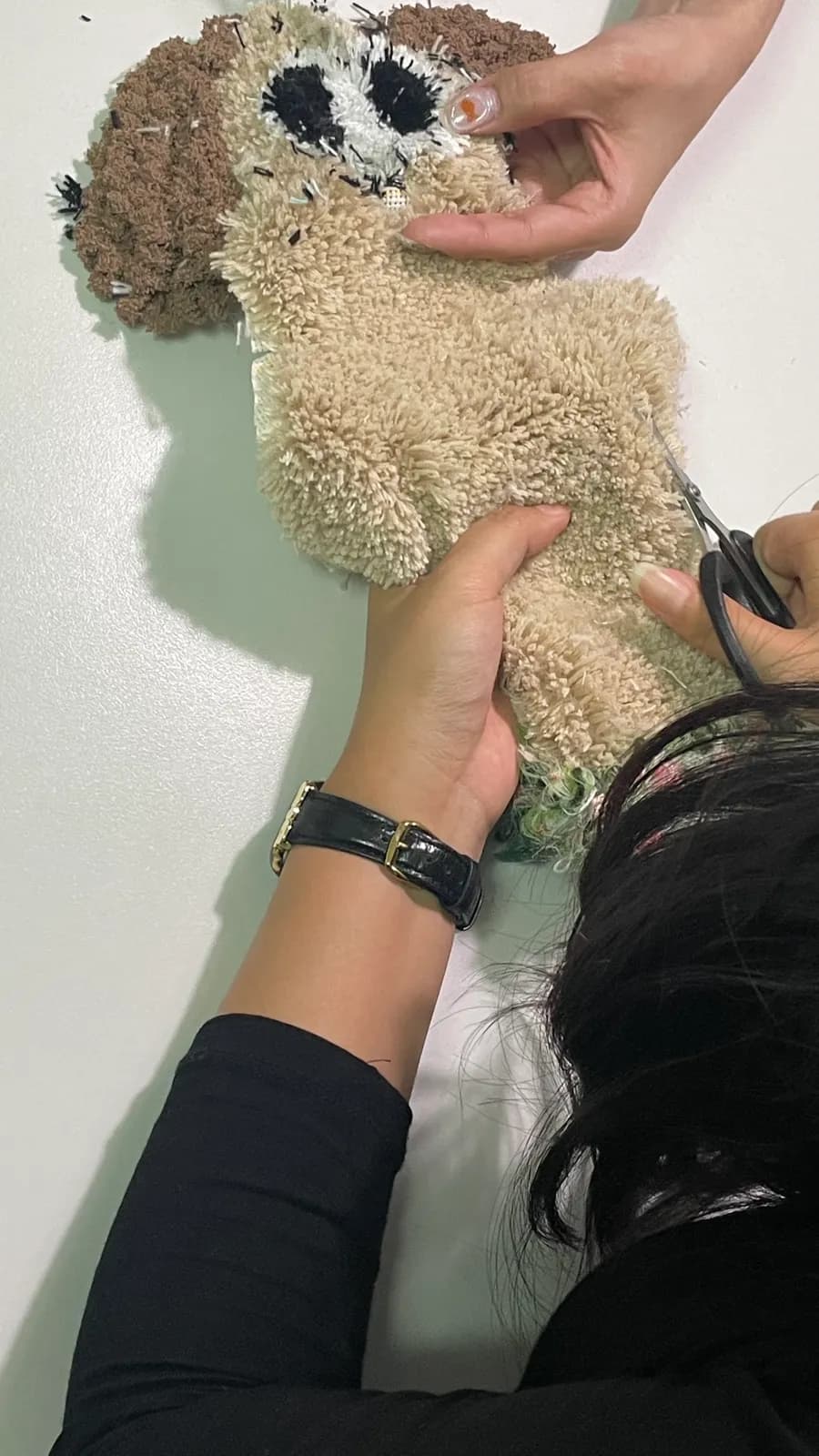 ورشة TuftTuft في Indeogwon وتجربة صنع سجادة Gromit
