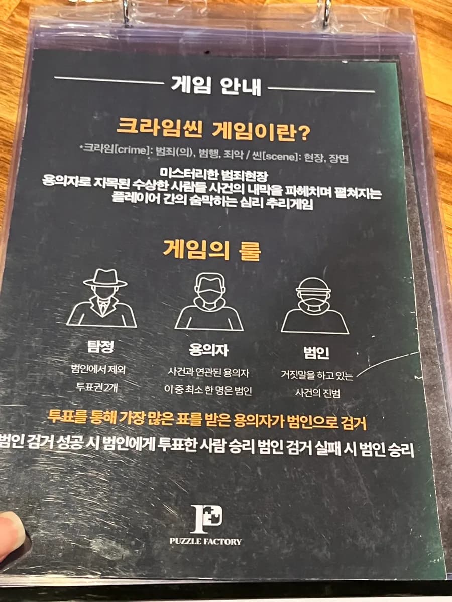 Crime scene cafe Puzzle Factory Bundang at Seohyeon Station escape room para sa indoor date sa Bundang