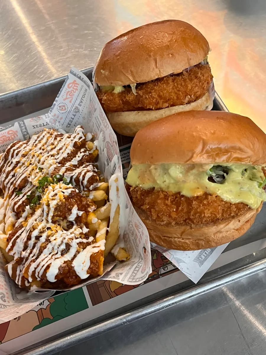 Zesty Saloon Seongsu wasabi shrimp burger and parking review