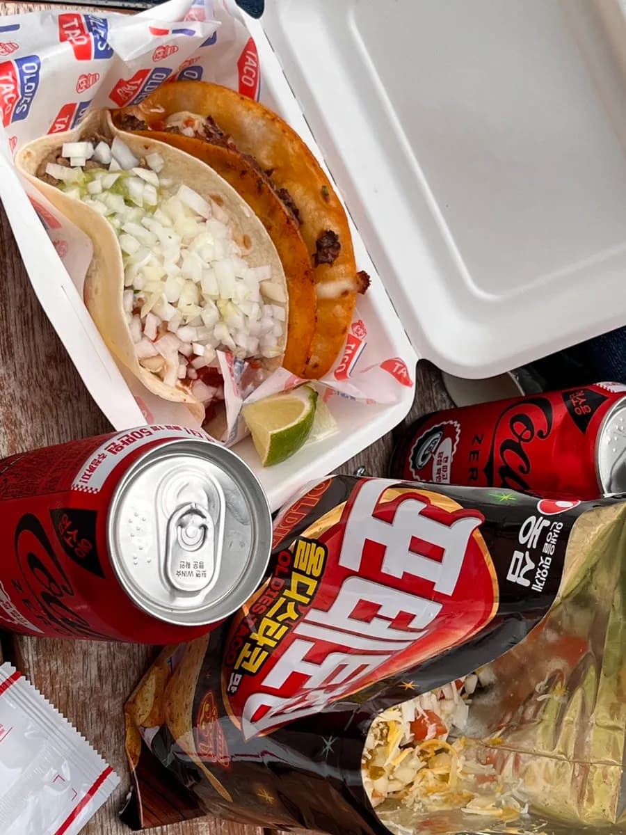 清渓川近くで開いたOldies Tacoのテイクアウト