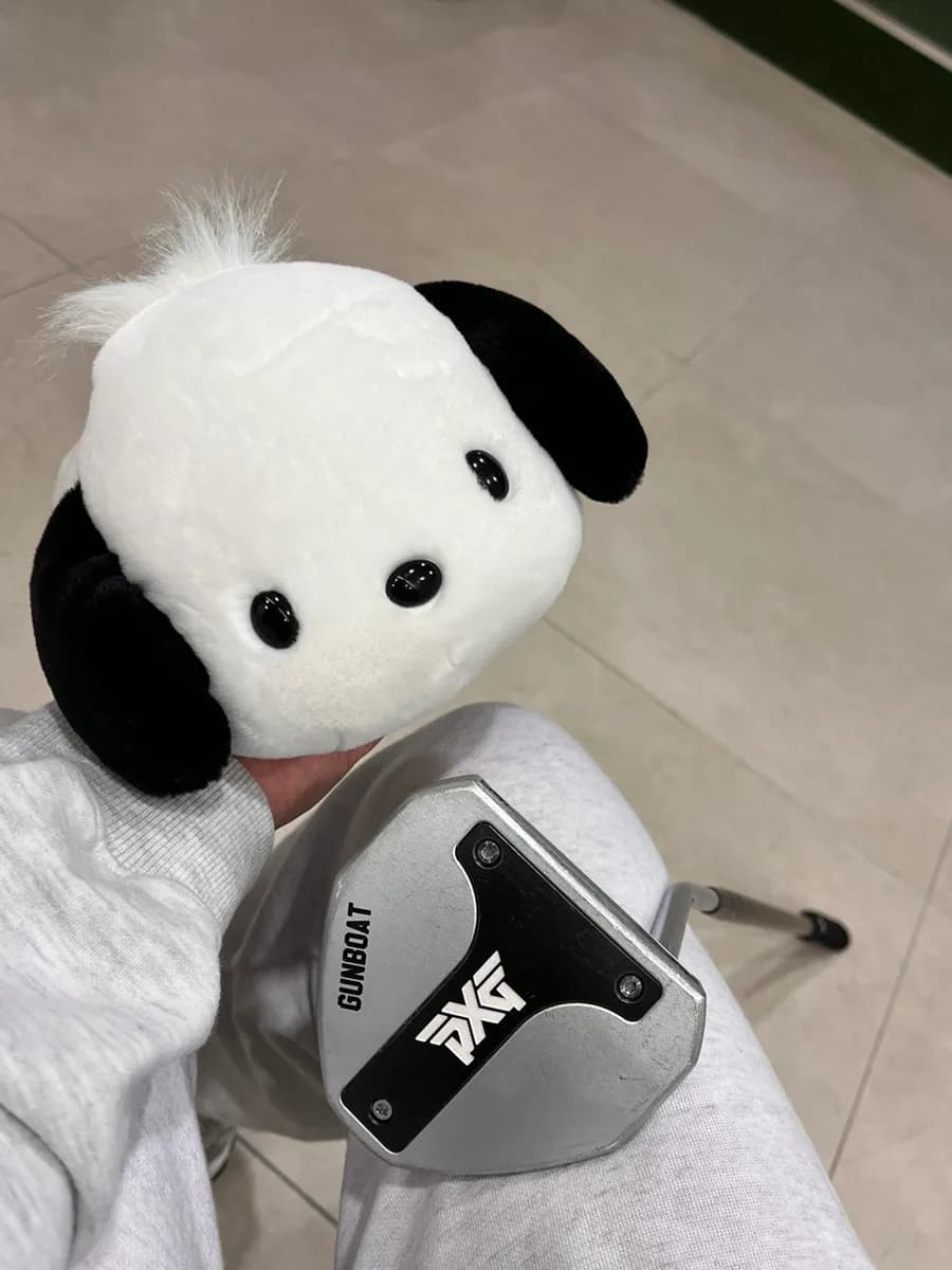 غطاء مضرب الباتر Sanrio Pochacco من نوع mallet كهدية لطيفة لمستلزمات الغولف