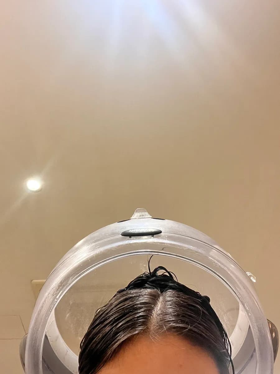Steam used to help keratin absorb into hair