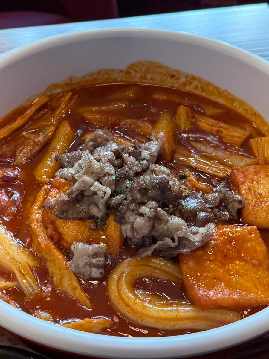 Pagsusuri ng mara tteokbokki sa Tteokseullang Sanbon Branch