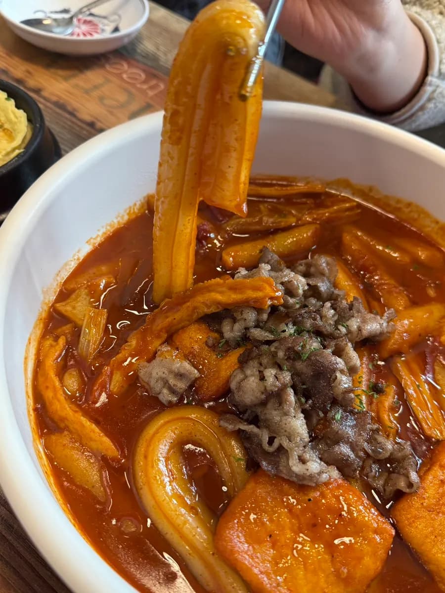 Pagsusuri ng mara tteokbokki sa Tteokseullang Sanbon Branch