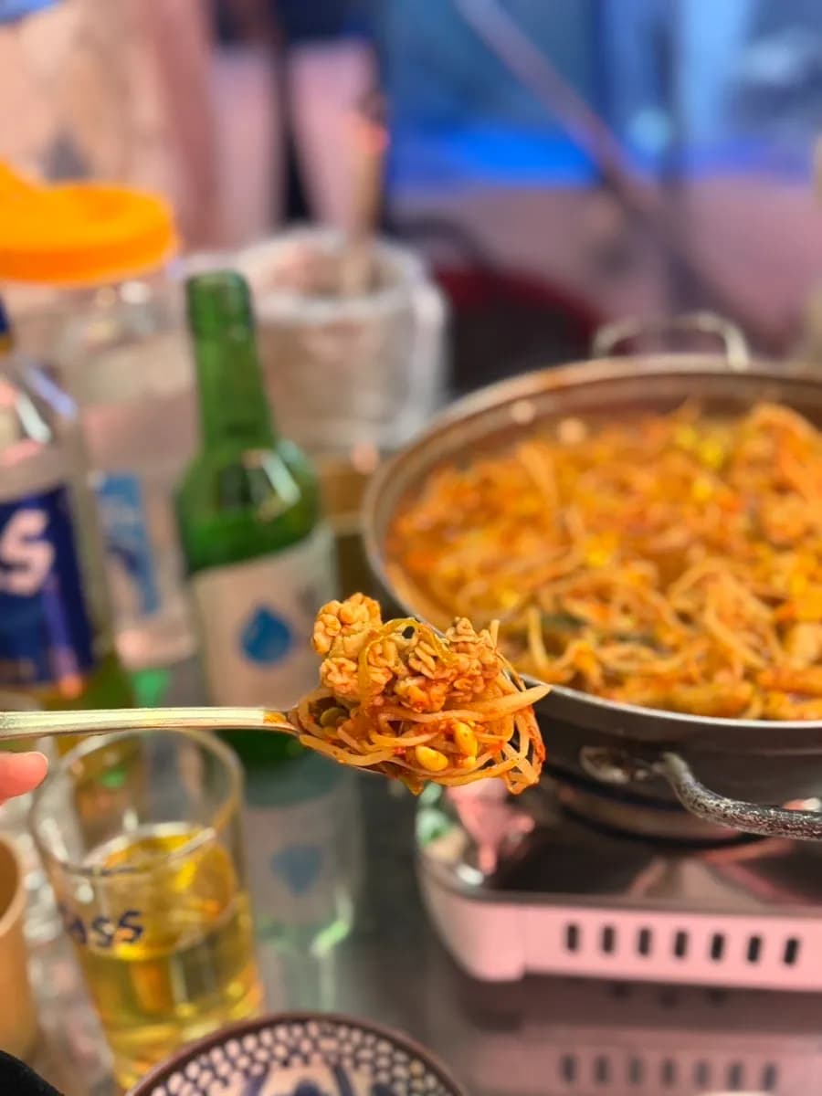 Chulhang seafood pub in Sanbon serving makhoe and spicy abalone roe soup