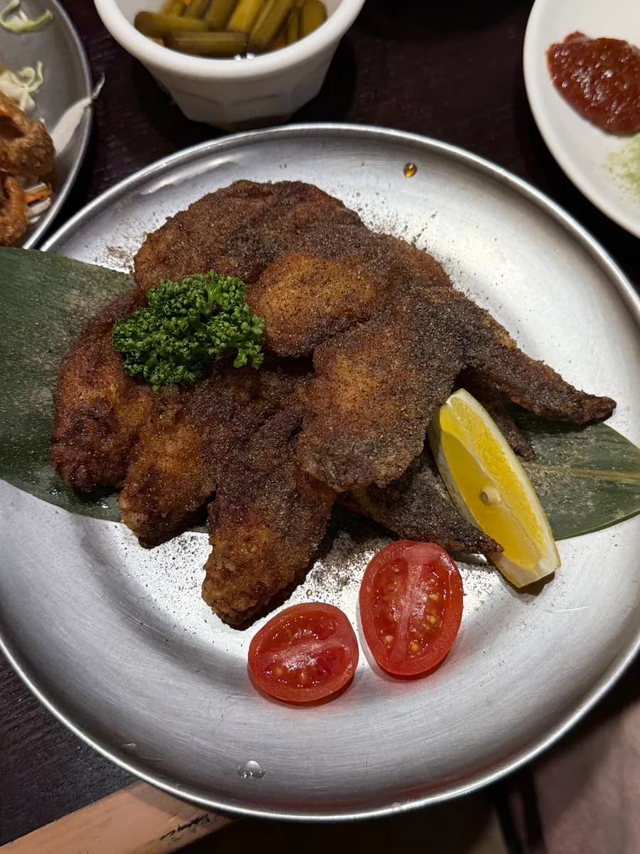 Tebasaki servido en Parangsaeya en Anyang