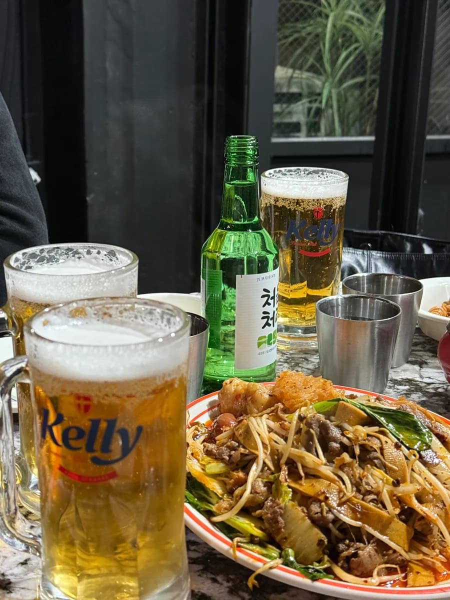 Beef belly mala xiangguo section of the Myoun Mullae pub review