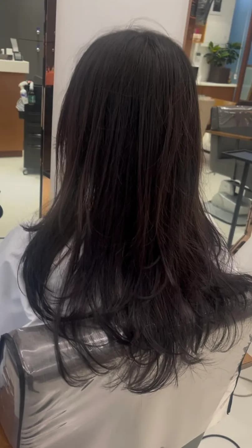 Photo 12 du résultat aérien de la permanente dégradée chez Navi Hair à Sanbon