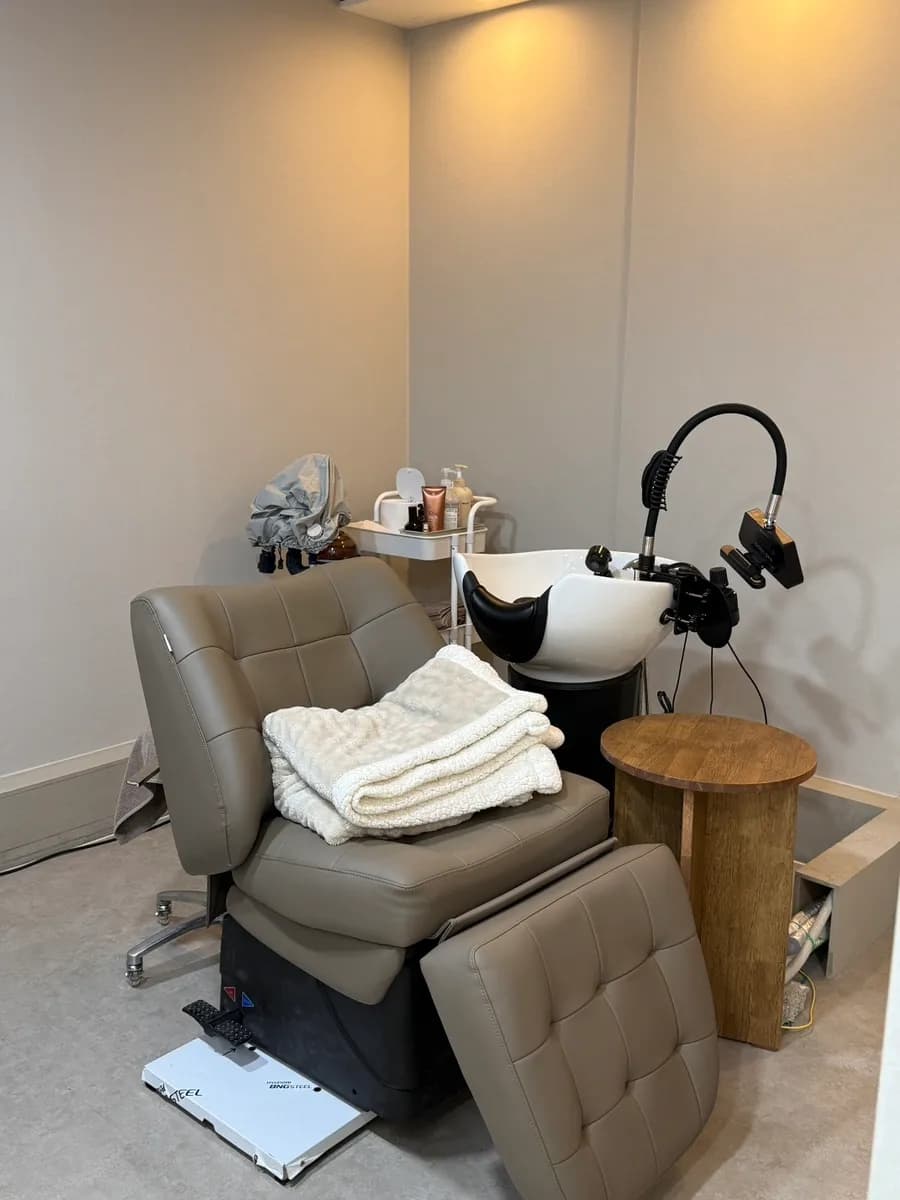 Espace de soin privé dans ce salon tenu par une seule personne