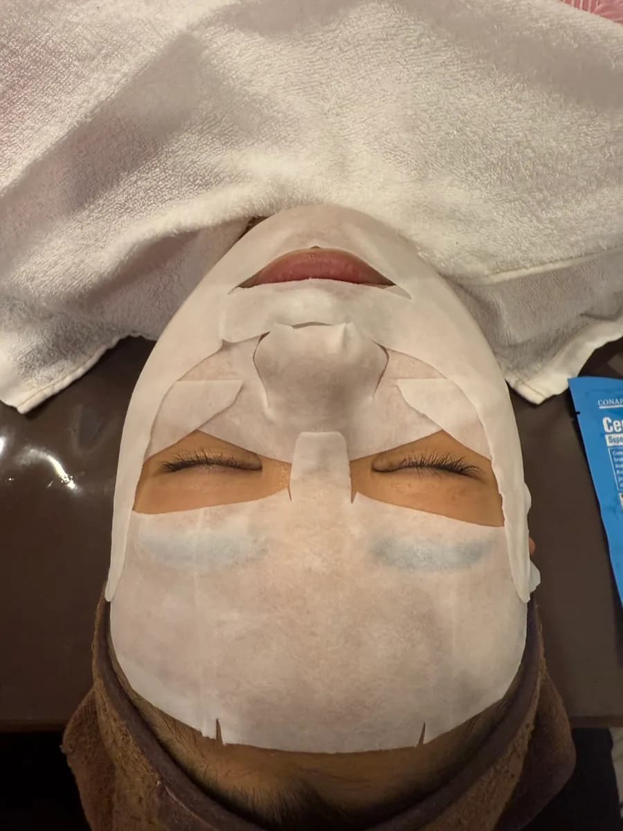 Langkah pack Cemen Sheet dalam rawatan wajah Skin Road Construction