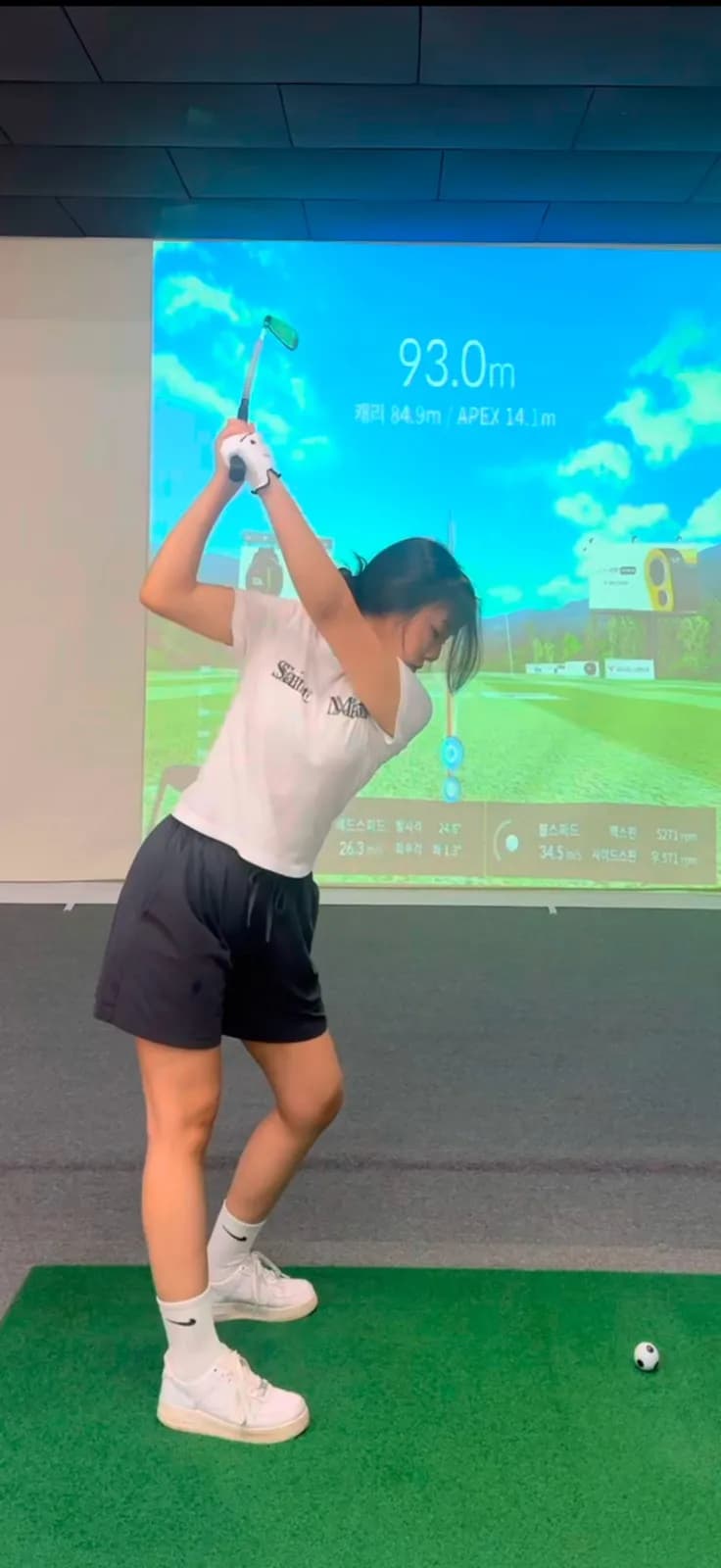 Before and after swing correction from a Code Golf Sanbon lesson