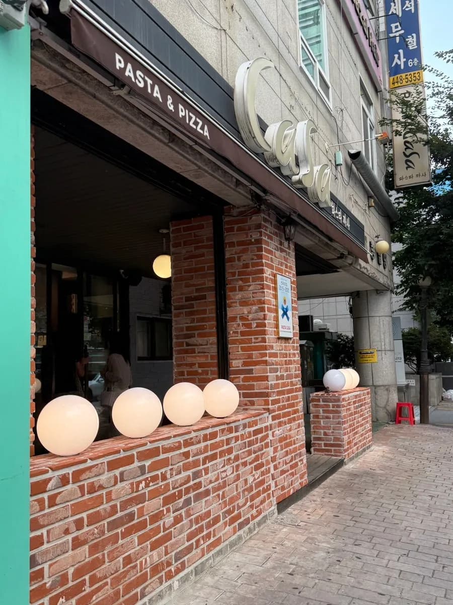 ร้านพาสต้า Casa ใกล้สถานีบอมกเย Rodeo พร้อม Blue Ribbon