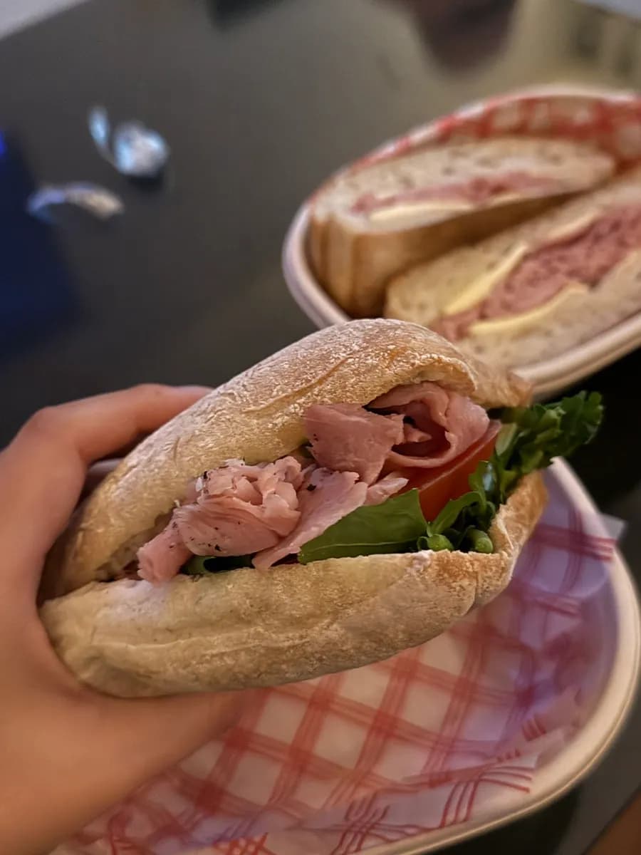 Jambon Beurre ciabatta sandwich from 98 Percent Deli