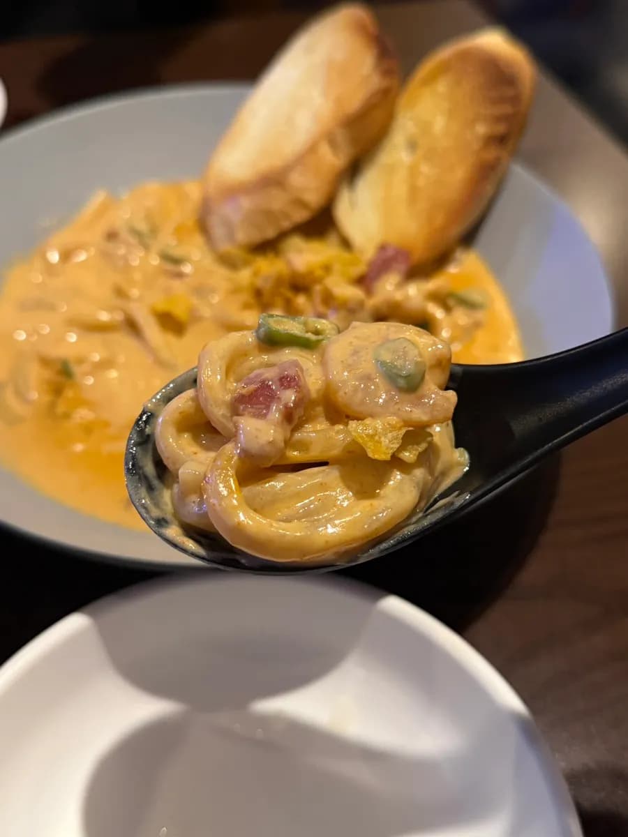 Cheongyang cream udon with rich cream sauce at Seoksudong Suljip