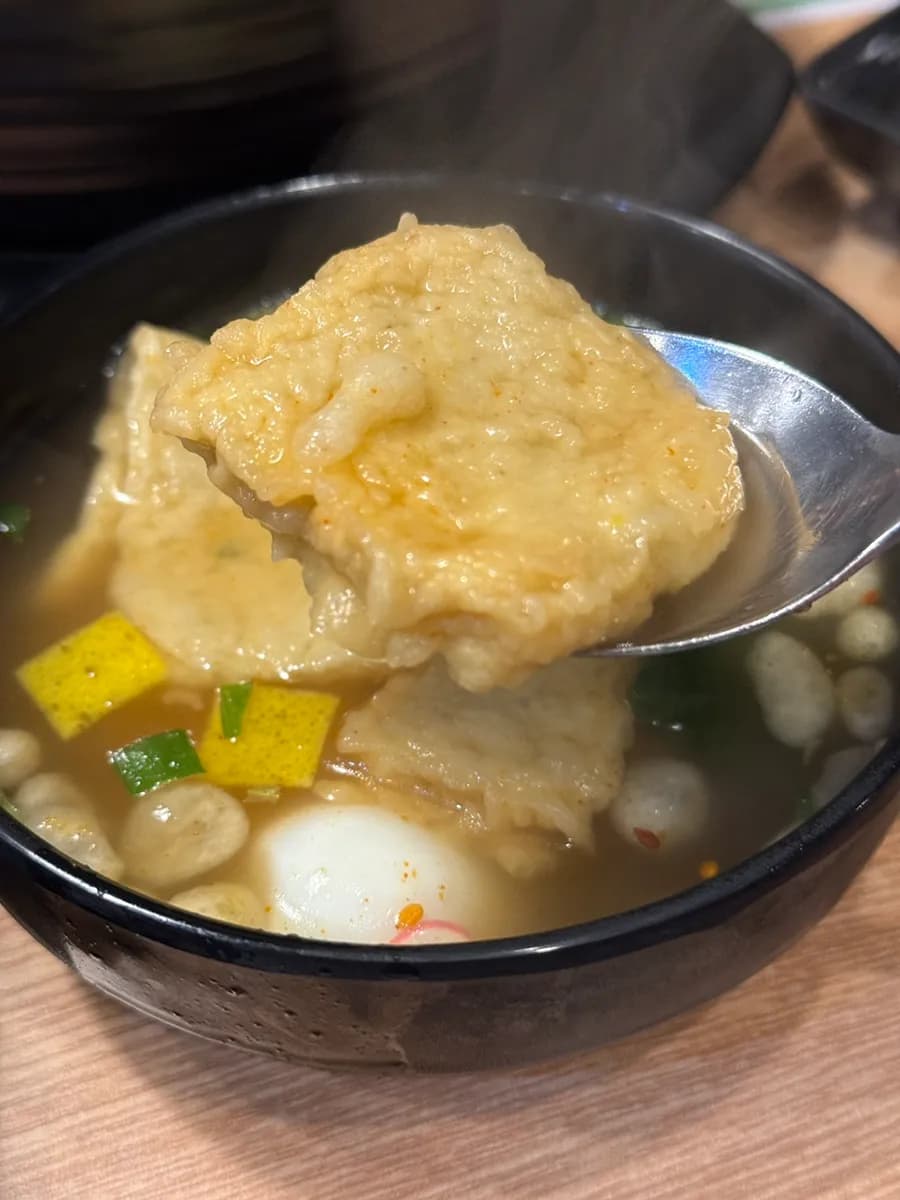 单点的鱼饼汤