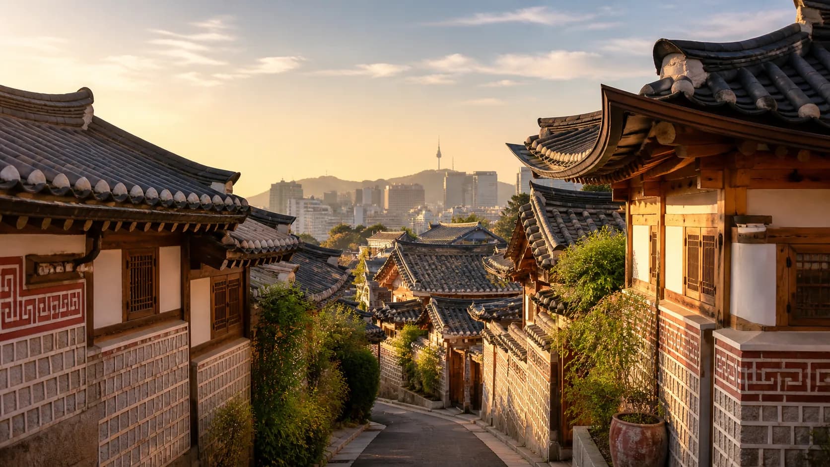 Bukchon Hanok Golden Hour