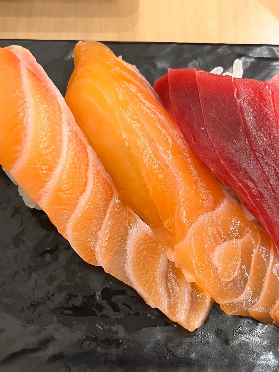 Extra wasabi added to sushi at Nas Sushi