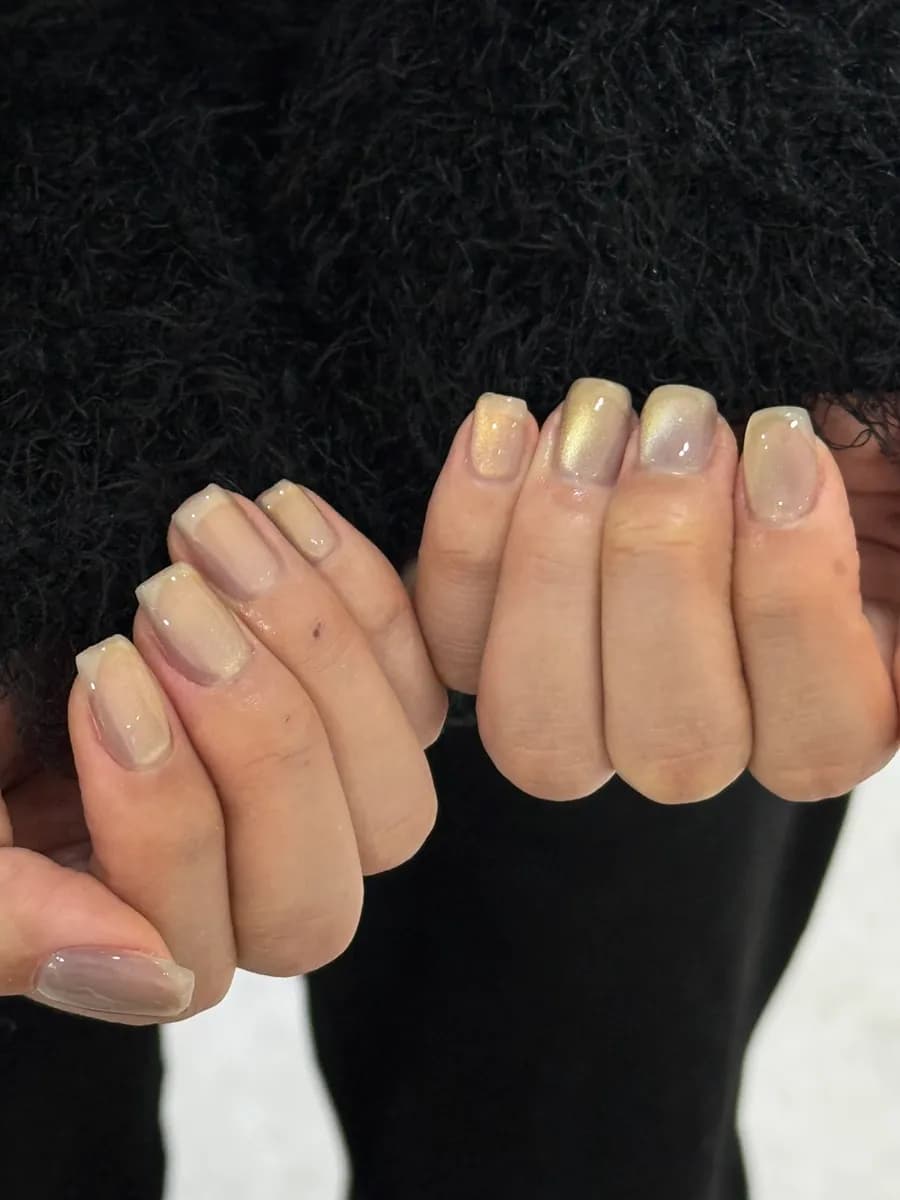 Hasil akhir gel magnetik Nail Roy yang cantik