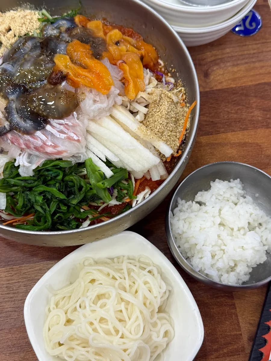 Yeoja Susan Anyang flounder sashimi and mulhoe original review photo 9