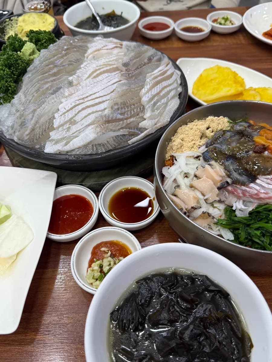 Yeoja Susan Anyang flounder sashimi and mulhoe original review photo 12