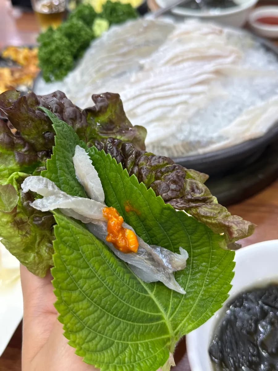 Yeoja Susan Anyang flounder sashimi and mulhoe original review photo 13