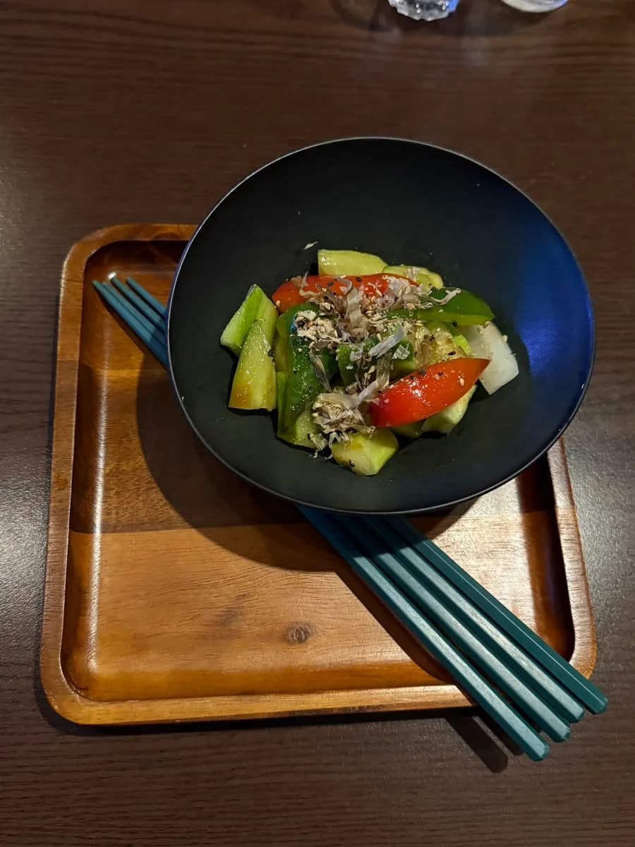 Otoshi side dish served once for free at Seoksudong Suljip