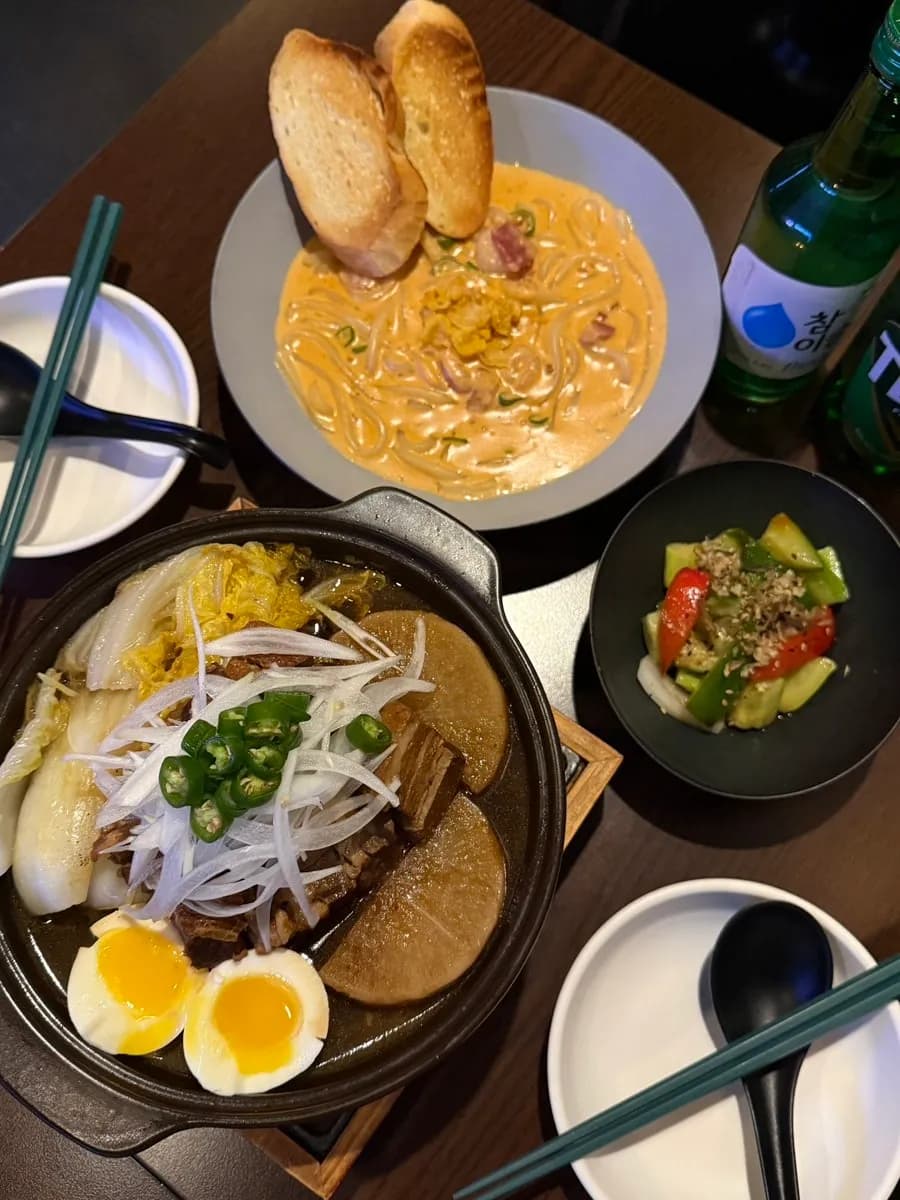 Japanese-style anju dishes served at Seoksudong Suljip