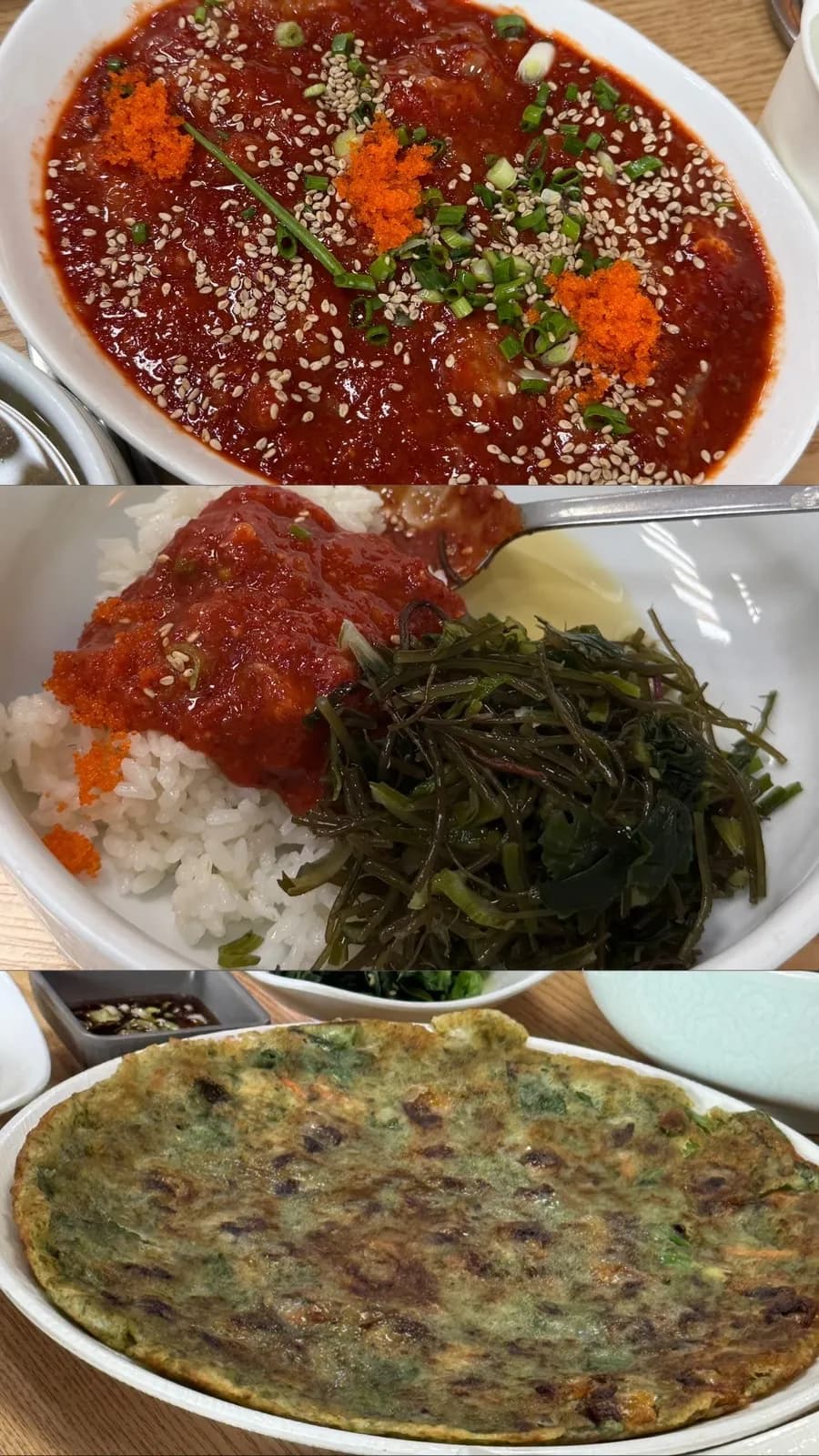 Crab Meat Seaweed Bibimbap bei Haebim in Mokpo